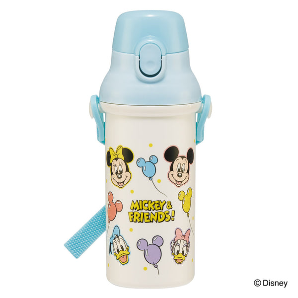 水筒480ml抗菌直飲プラボトルミッキー＆フレンズ風船