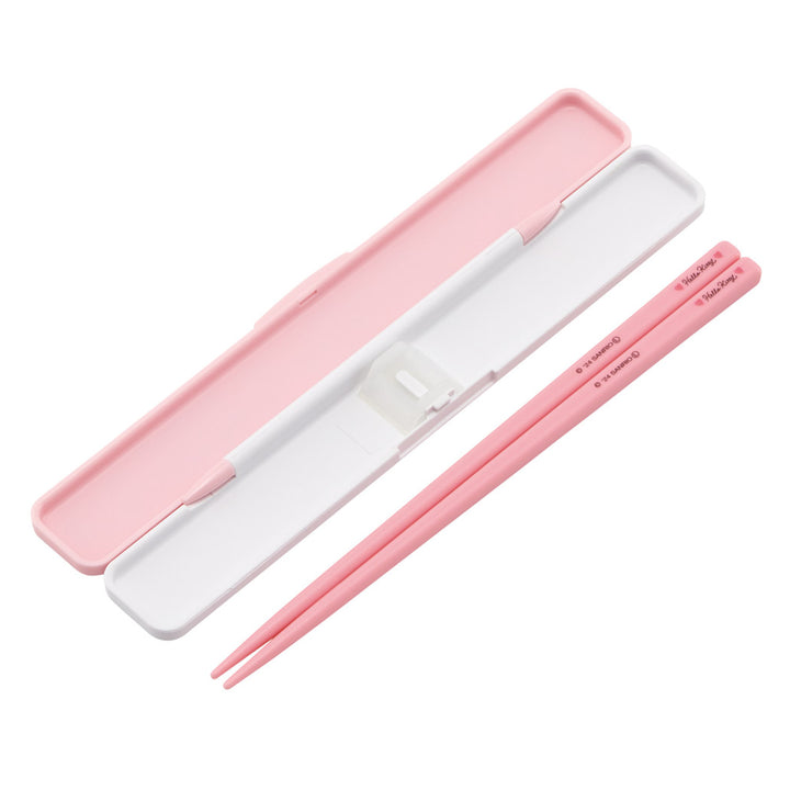 箸セット抗菌音の鳴らない箸箱セットキティ水彩コスメ