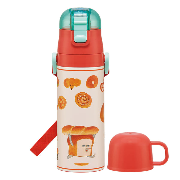 水筒470ml430ml超軽量コンパクト2WAYステンレスボトルパンどろぼう