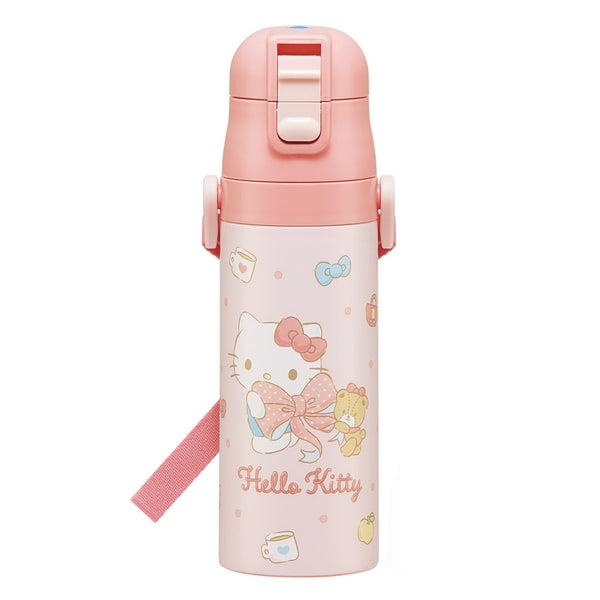 水筒470ml超軽量ダイレクトボトルキティビックリボン