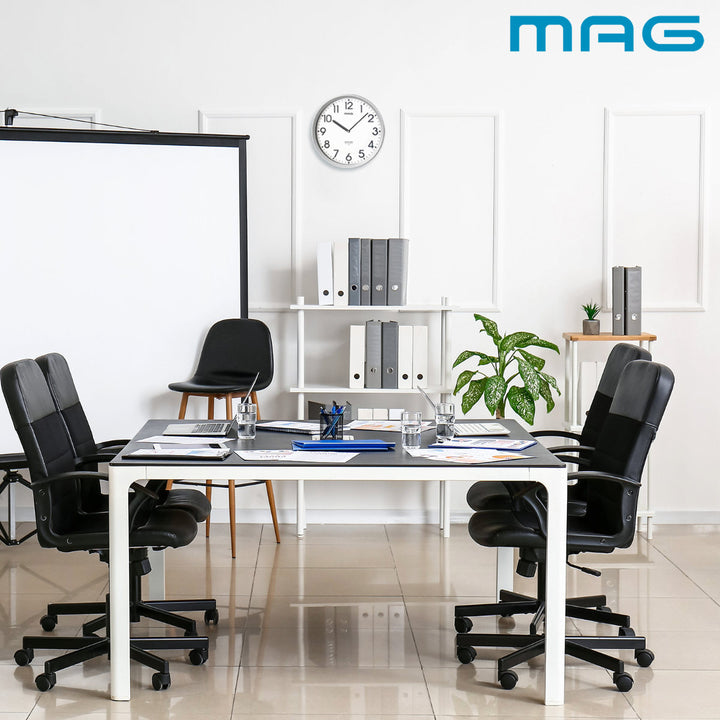 掛け時計エコグリンMAG電波時計電池寿命5年秒針なし静音