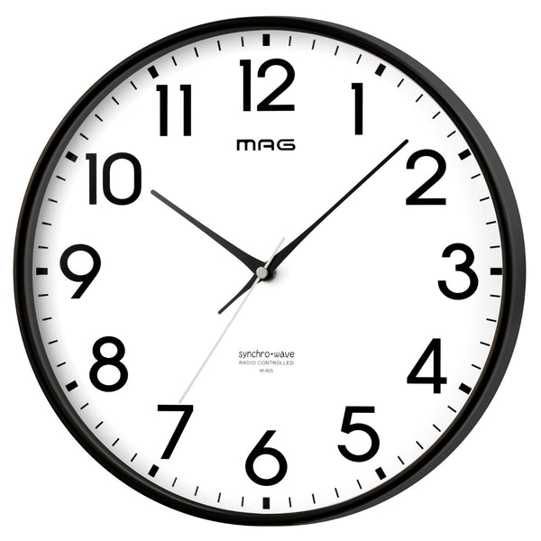 掛け時計タイムサインMAG電波時計ステップ秒針