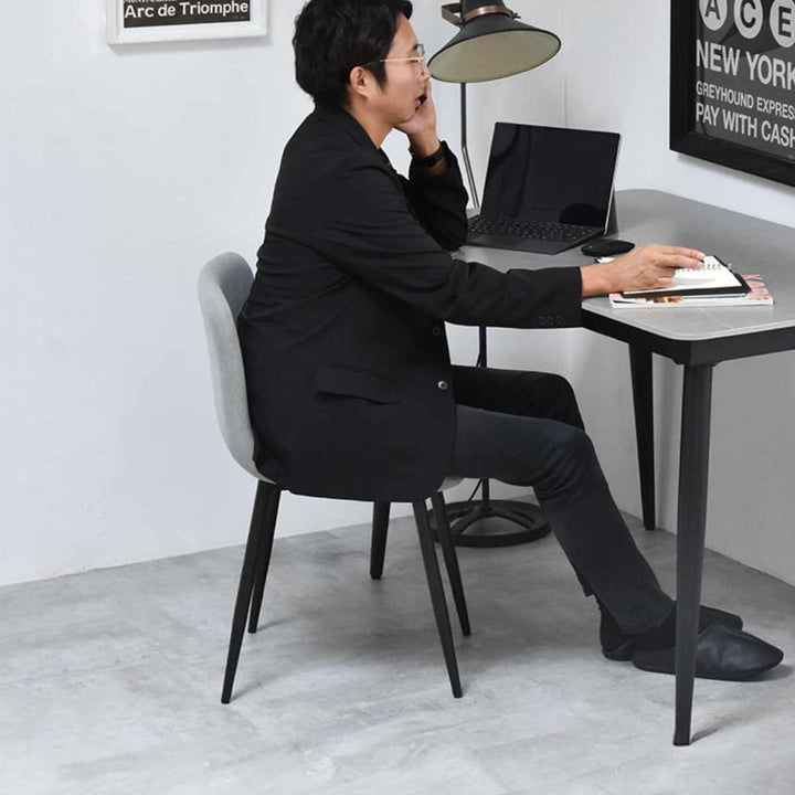 ダイニングチェア同色2脚セット座面高43.5cmフェムト