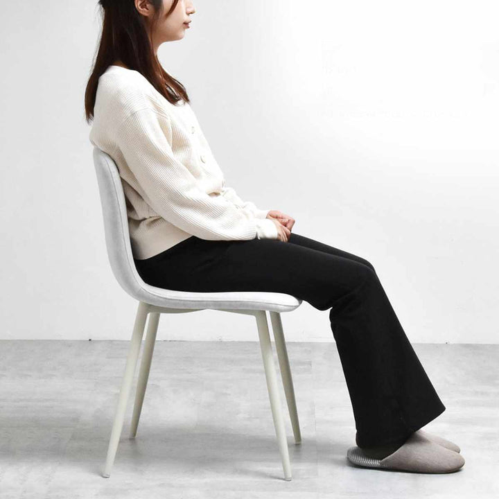 ダイニングチェア同色2脚セット座面高43.5cmフェムト