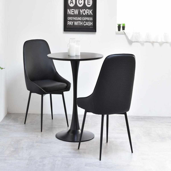 ダイニングチェア同色2脚セット回転式座面高43cmAlterna