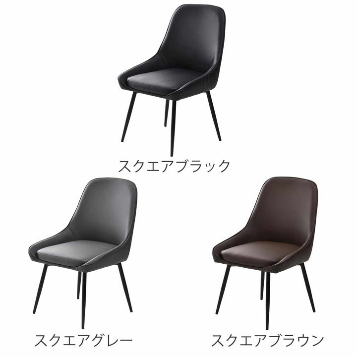 ダイニングチェア同色2脚セット回転式座面高43cmAlterna