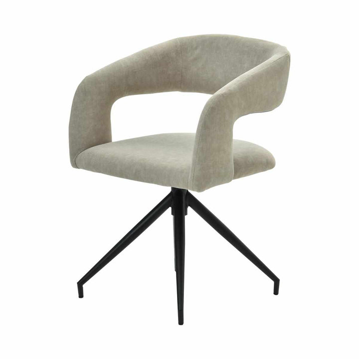 ダイニングチェア回転式座面高42cmラウンドチェアBrucke