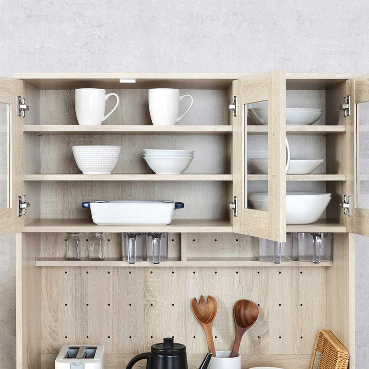 ゴミ箱上キャビネット幅88.5cm2口コンセント