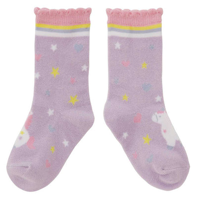 靴下 キッズ 男の子 女の子 リトルユニコーン 14～16cm 子供用靴下 かわいい