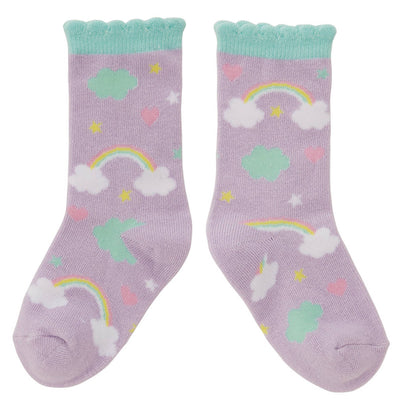 靴下 キッズ 男の子 女の子 リトルユニコーン 空 14～16cm 子供用靴下 かわいい