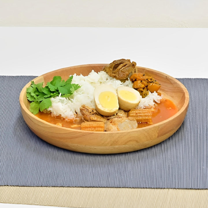 ボウル浅型ウッドボウル24cmナチュラル