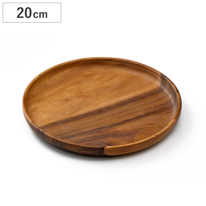 プレートアカシアラウンド20cm