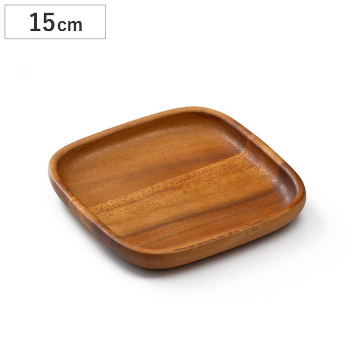 プレートアカシアスクエア15cm