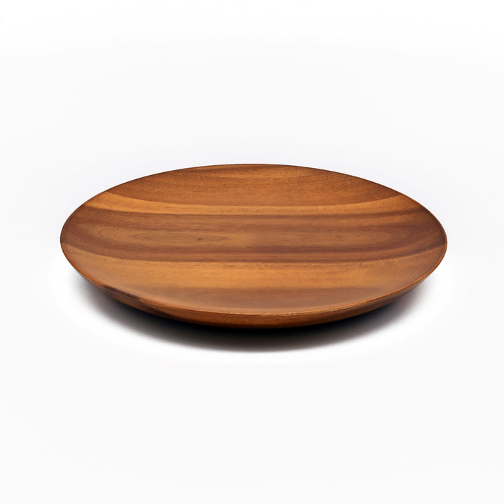 プレートアカシア薄型プレートラウンド直径20cm
