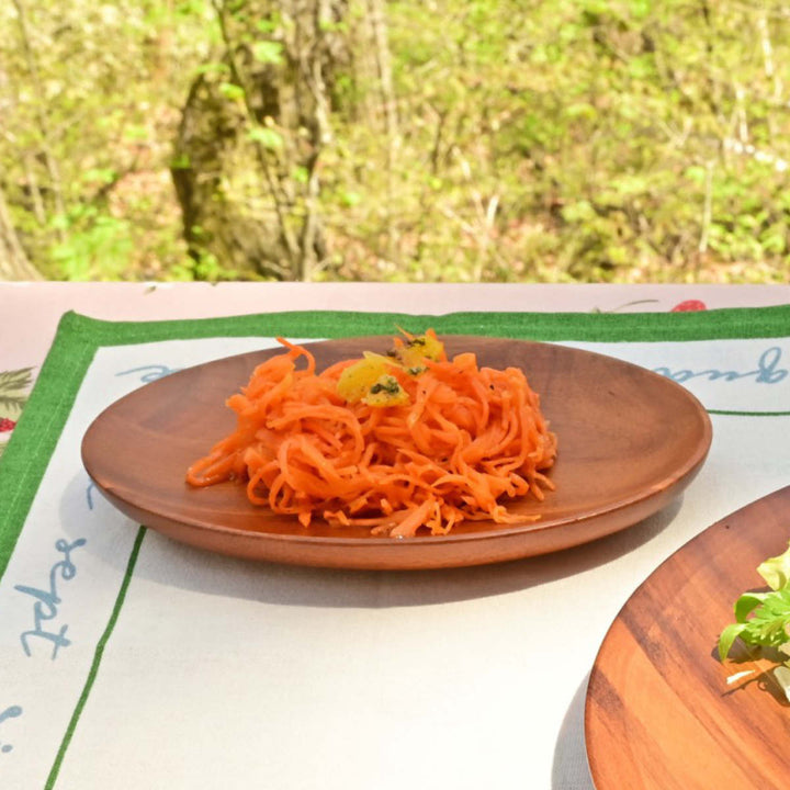 プレートアカシア薄型プレートラウンド直径20cm