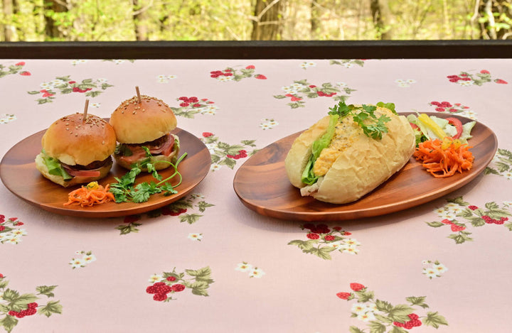 プレートアカシア薄型プレートラウンド直径23cm