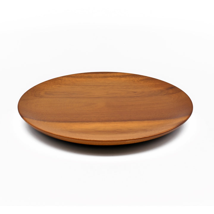 プレートアカシア薄型プレートラウンド直径23cm