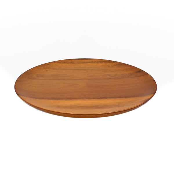 プレートアカシア薄型プレートラウンド直径23cm