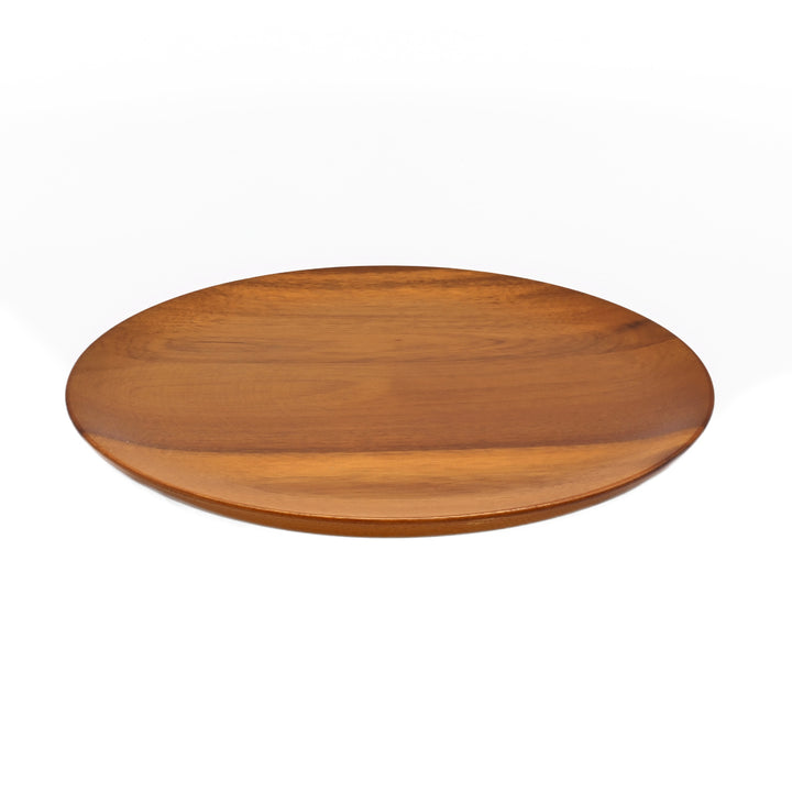 プレートアカシア薄型プレートラウンド直径23cm