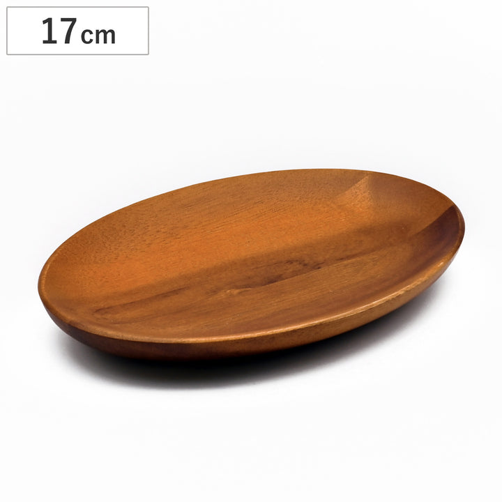 プレートアカシアオーバル17cm