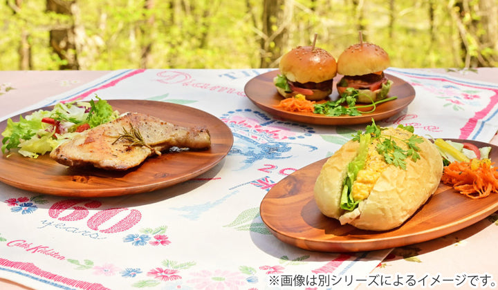 プレートアカシア厚型プレートラウンド直径20cm