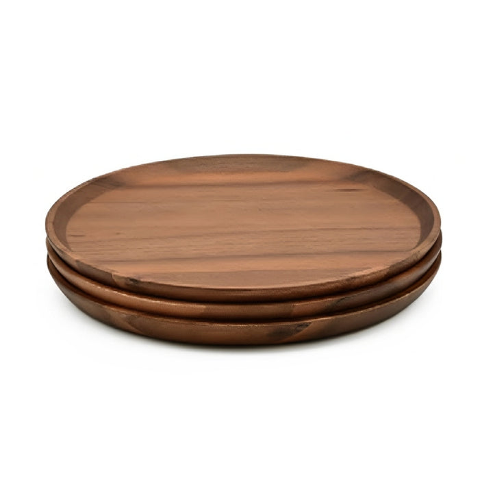 プレートアカシアスタッキングラウンドS直径21cm