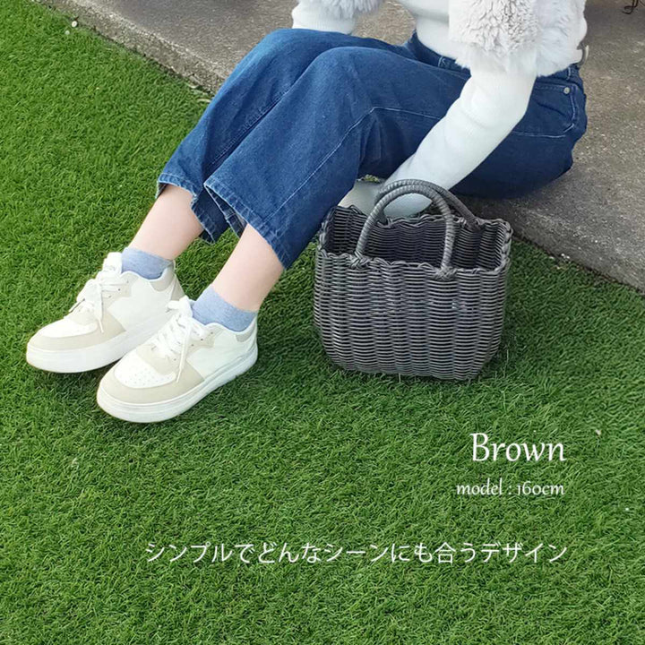 バスケットal.atte客室用の洗える抗菌湯かごS