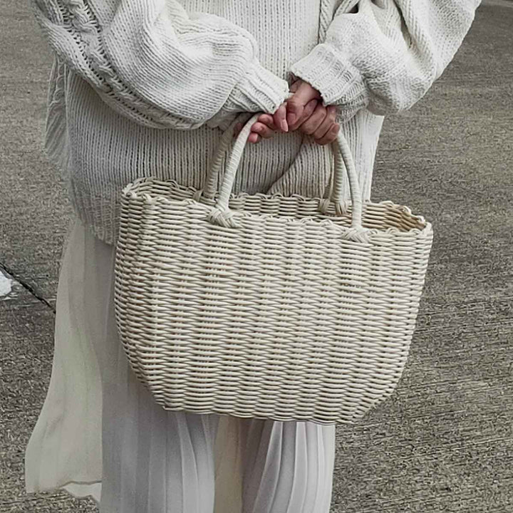 バスケットal.atte客室用の洗える抗菌湯かごL