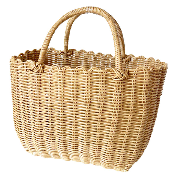 バスケットal.atte客室用の洗える抗菌湯かごLナチュラル