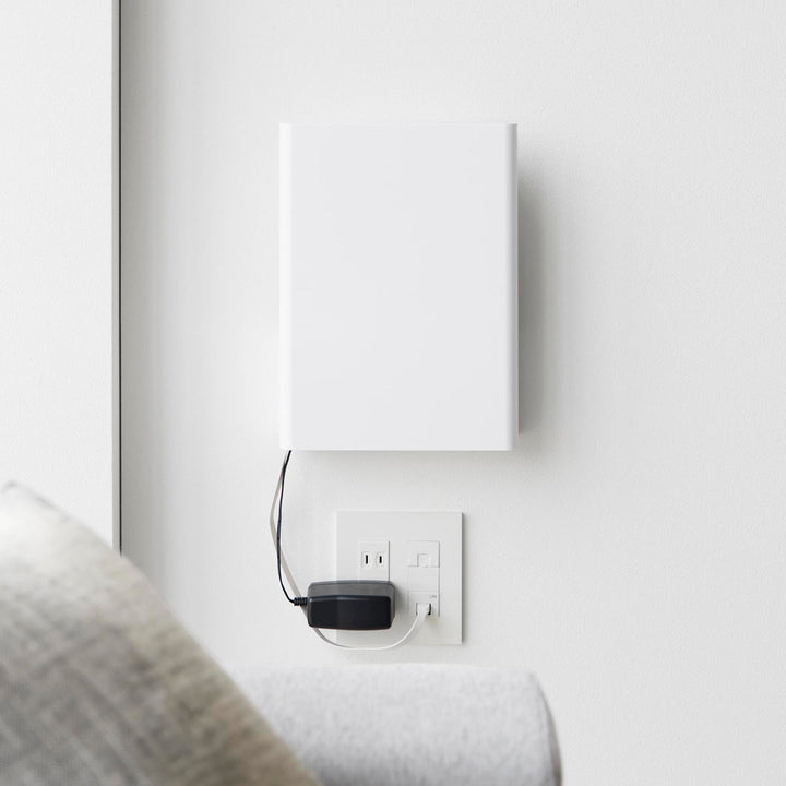 山崎実業towerウォール隠せるルーター収納タワーSサイズ石こうボード壁対応