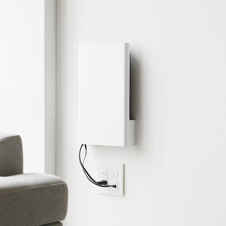 山崎実業towerウォール隠せるルーター収納タワーLサイズ石こうボード壁対応