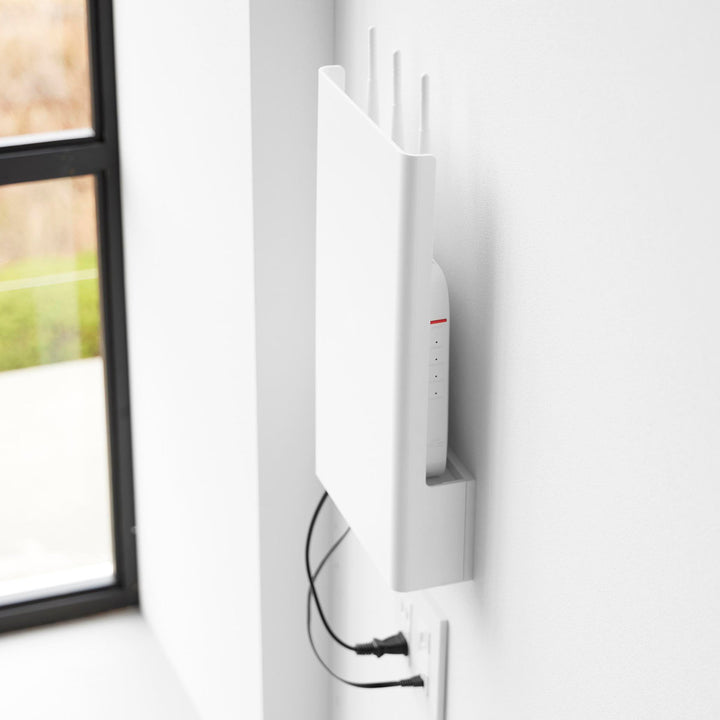 山崎実業towerウォール隠せるルーター収納タワーLサイズ石こうボード壁対応