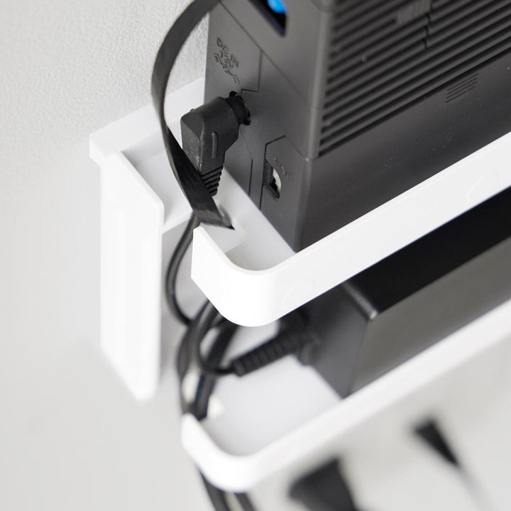 山崎実業towerウォール隠せるルーター収納タワーLサイズ石こうボード壁対応