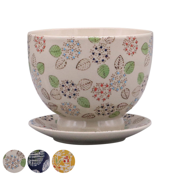 植木鉢ポーリッシュポットFタイプ受け皿付き