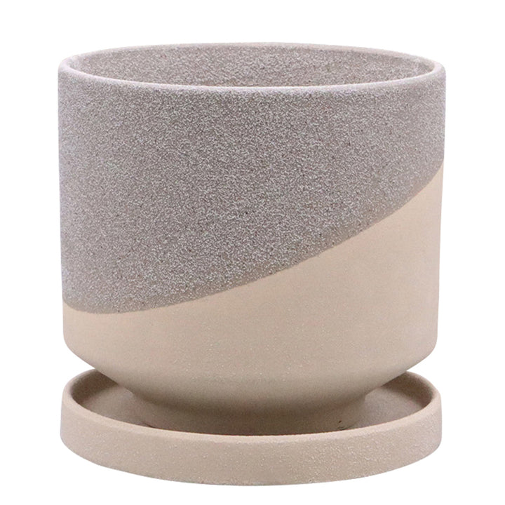 植木鉢レヒーポットBタイプLサイズ受け皿付き