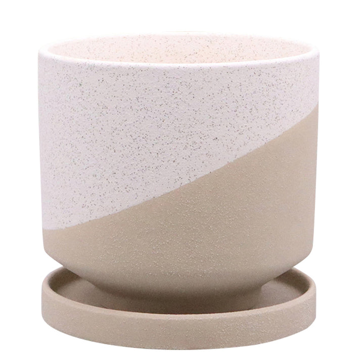 植木鉢レヒーポットBタイプLサイズ受け皿付き