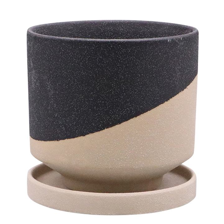 植木鉢レヒーポットBタイプLサイズ受け皿付き