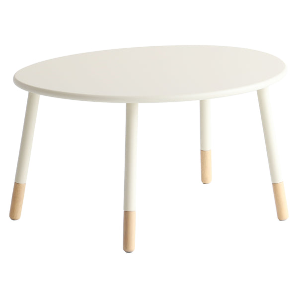 キッズテーブルおにぎり型継ぎ脚高さ調節楕円