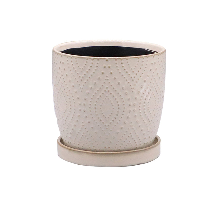 ダイヤ模様×ホワイト