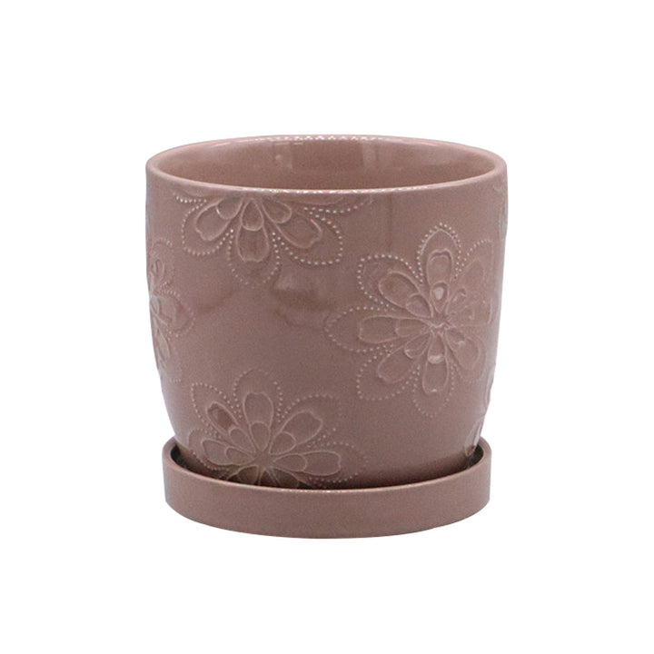 花模様×ピンク