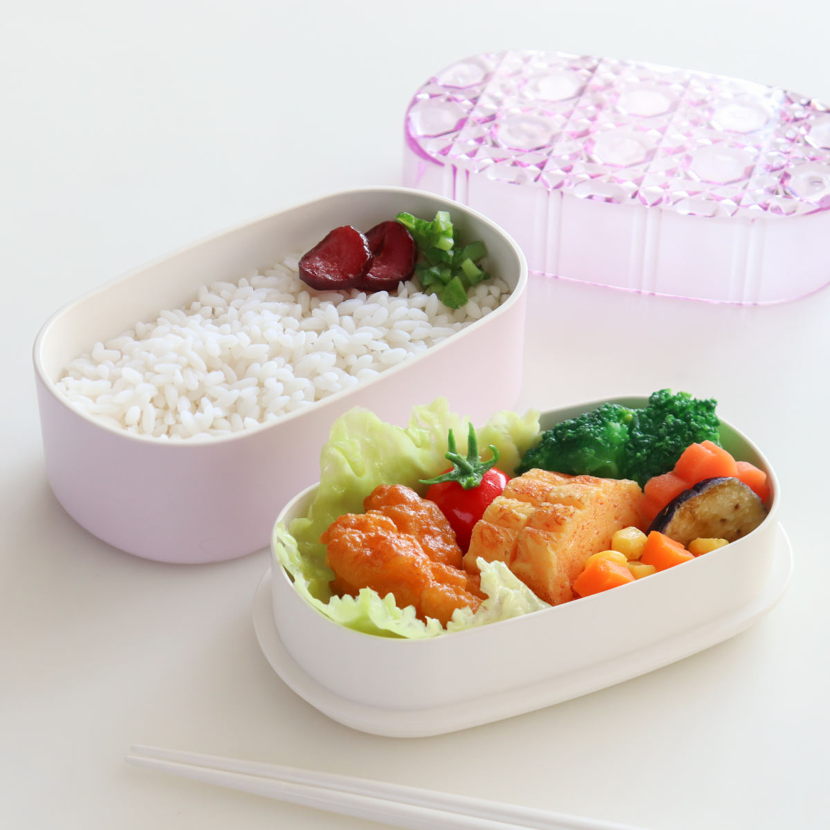 弁当箱 580ml 2段 ジュエリアント オーバルランチ TAKENAKA – ハウジー