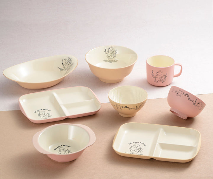 ランチプレート茶碗汁椀マグカップPoohBeeキッズセット40くまのプーさん