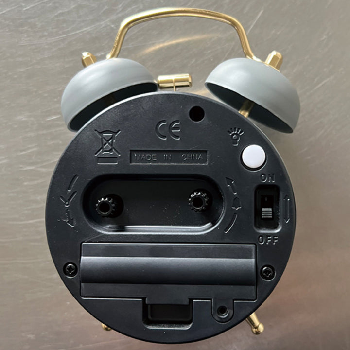 目覚まし時計MarmoACBell連続秒針置き時計