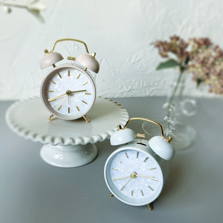 目覚まし時計MarmoACBell連続秒針置き時計