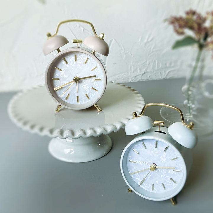 目覚まし時計MarmoACBell連続秒針置き時計