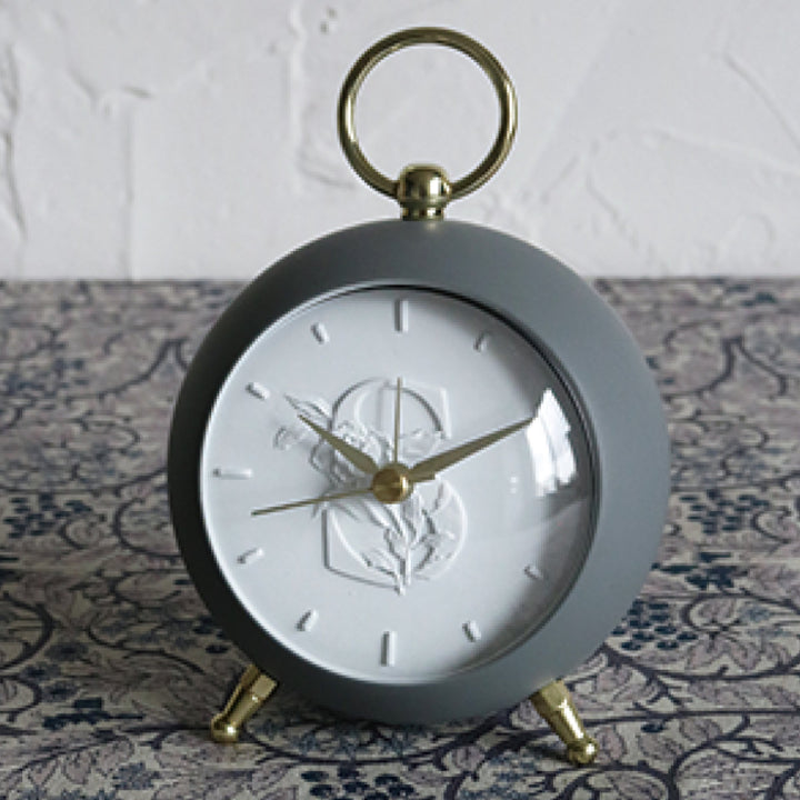 目覚まし時計イニシャル連続秒針InitialAlarmClock