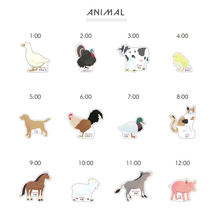 掛け時計TICKYTACKY時報付きおやすみモード付き子ども部屋