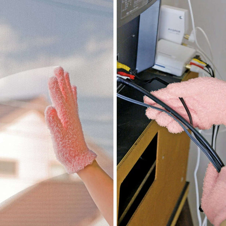 おそうじ手袋マイクロファイバー洗剤いらず