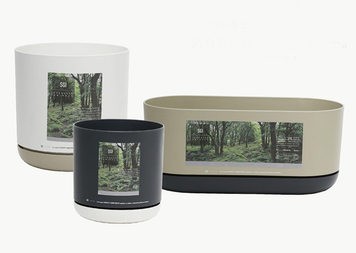 植木鉢エスジーアイポットS5号受け皿付き