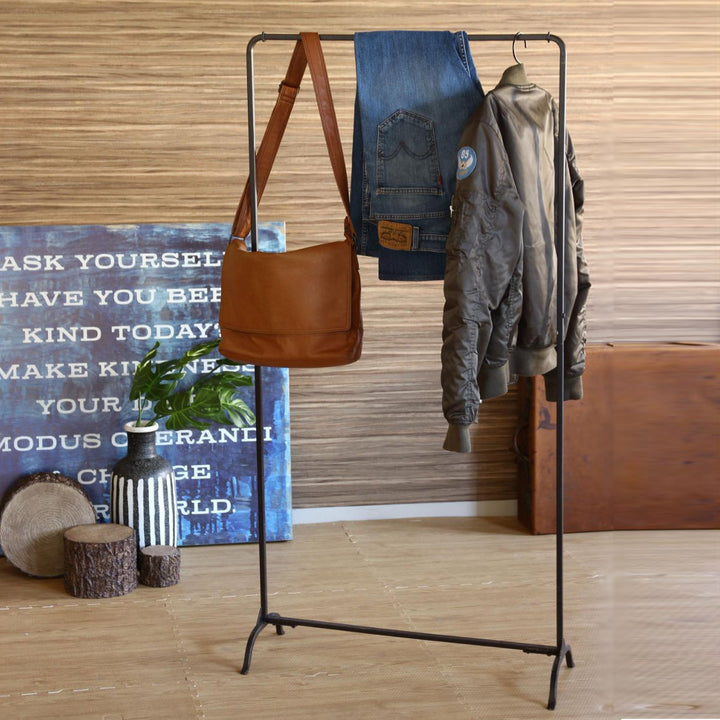 ハンガーラックジョセフアイアンハイ組立式幅71cm収納幅71×奥行30×高さ144cm